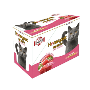 欢虎仔欢悦妙鲜三文鱼海洋鱼猫零食肉粒包湿猫粮罐头成猫幼猫12袋