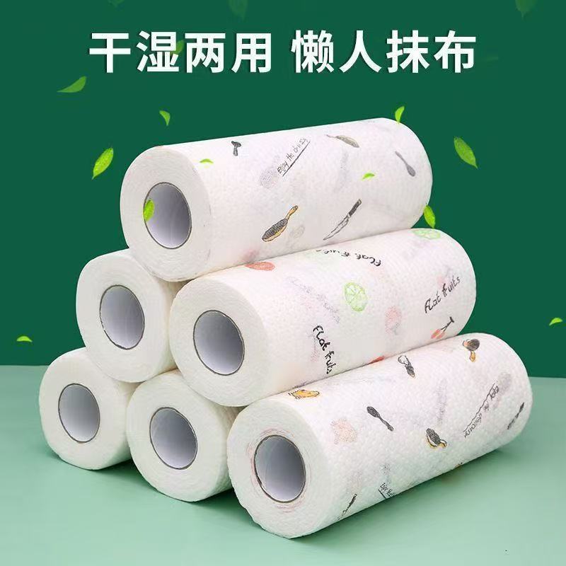厨房懒人抹布不沾油去污加厚一次性洗碗布毛巾吸水不掉毛专用纸巾
