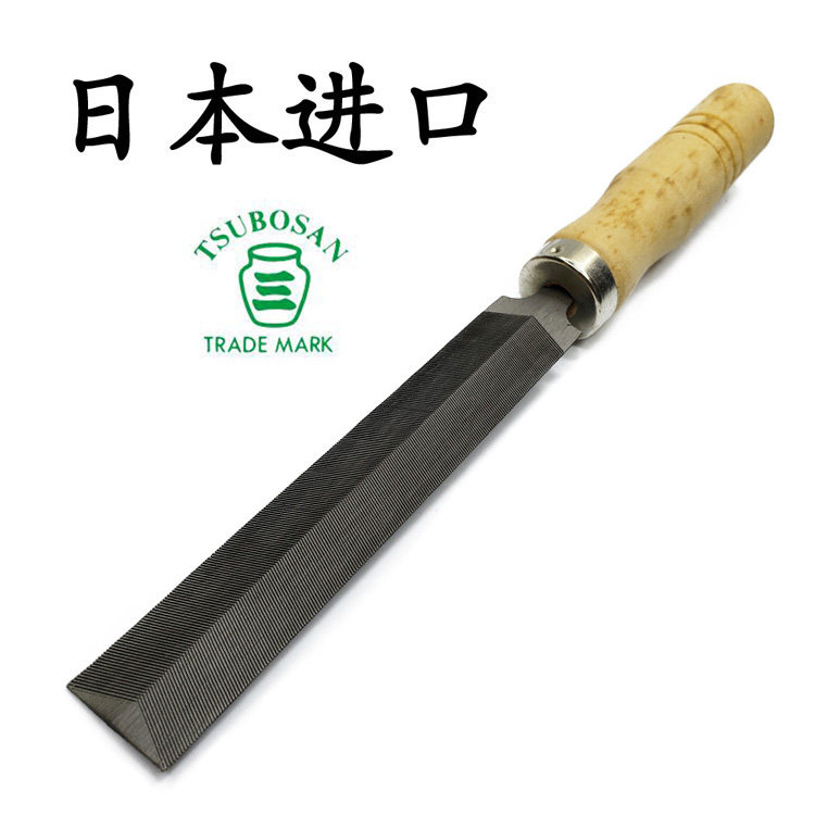 日本进口TSUBOSAN壶三锯锉刀菱形锉木工锯锉开刃链条挫刀错刀正品