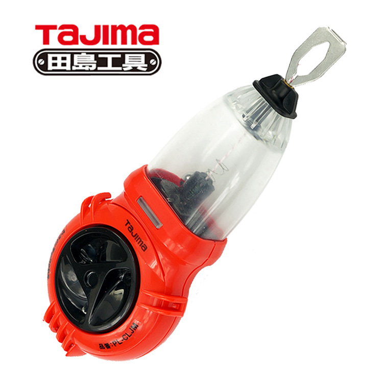 日本TAJIMA/田岛便携式小型粉斗透明外罩自动绕线粉斗正品墨斗盒
