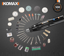 德国KOMAX电磨配件套装 雕刻打磨抛光小型磨头磨针手工电磨角磨机
