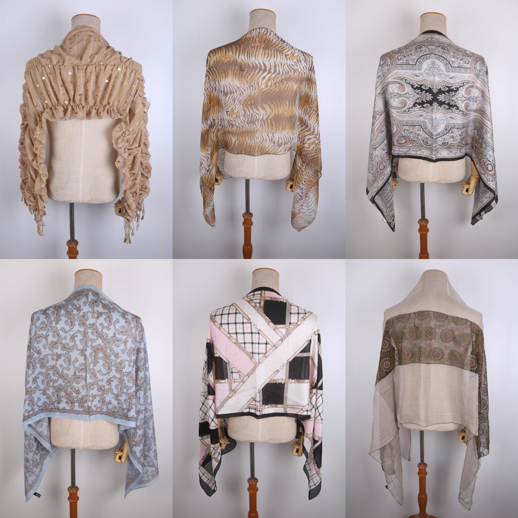 19vintage古着风中古百搭真丝丝巾日系巴洛克桑蚕丝丝巾头巾围巾