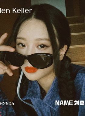 海伦凯勒复古猫眼高级感GM塑料脑袋墨镜女防紫外线开车太阳眼镜男