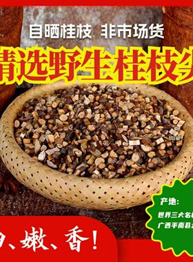 正宗广西平南野生桂枝尖中药材正品精选嫩桂枝尖味浓特细条500克