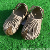 透气运动凉鞋 女款 拖鞋 指纹洞洞鞋 现货男鞋 男款 沙滩鞋 包头凉 夏季