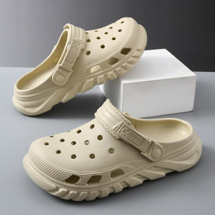 2025男士凉鞋舒适百搭夏日急速透气耐磨防滑情侣沙滩涡轮洞洞鞋