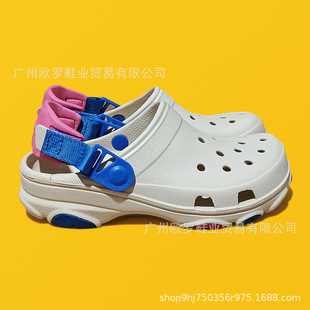 成人沙滩鞋 Cro特林洞洞鞋 凉鞋 厚底防滑外穿包头拖鞋 批发 男夏季