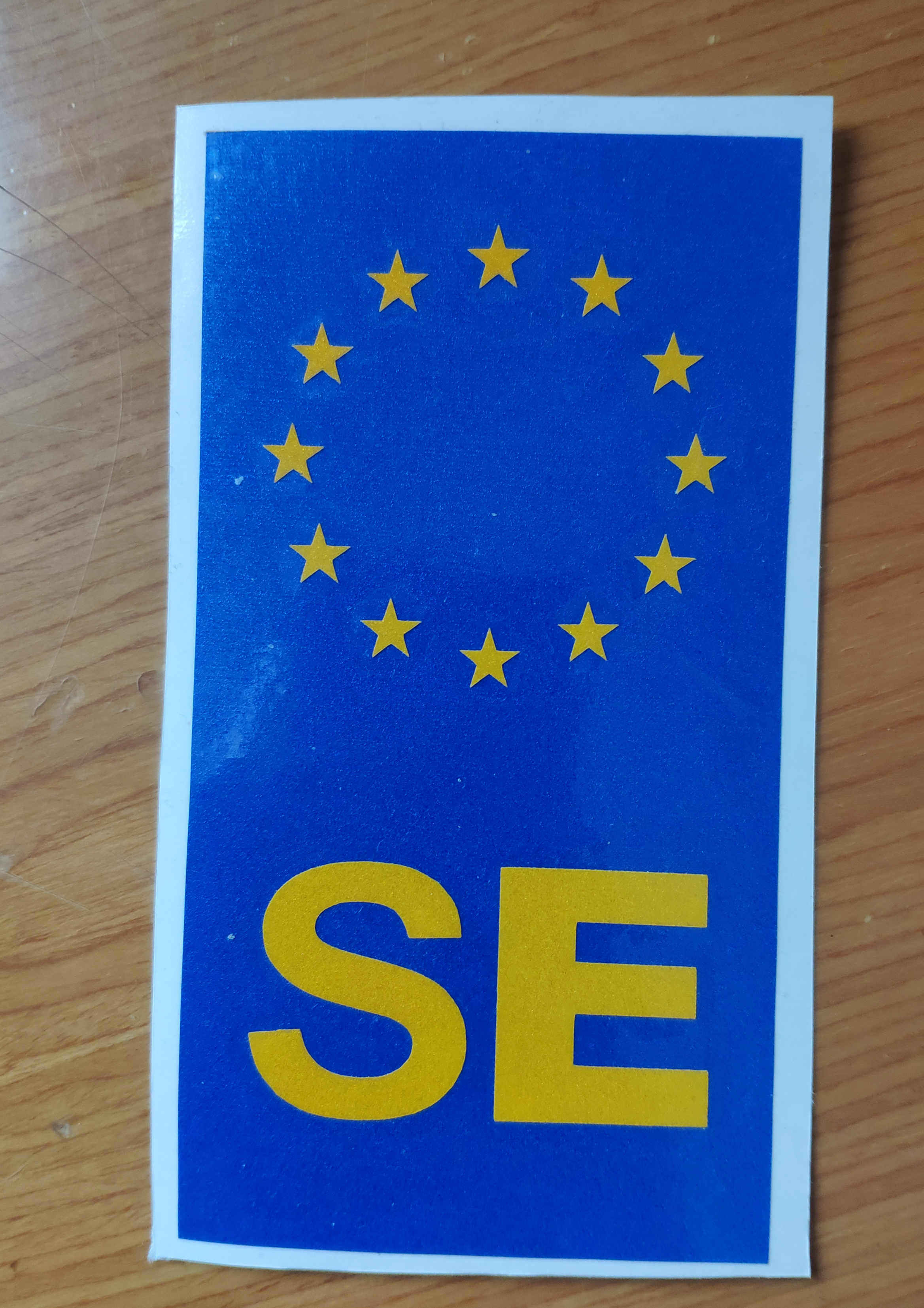 欧盟 se 瑞典 旗帜车牌 饰反光贴汽车贴纸 汽车装饰贴 汽车用品