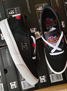 黑白经典款DC滑板鞋翻毛皮鞋面柔软舒适男女同款板鞋减震lakai鞋