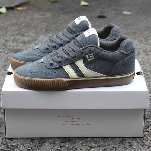 GLOBE牛筋底翻毛皮耐磨男滑板鞋