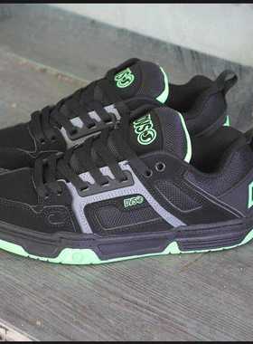 黑绿 DVS滑板鞋COMANCHE面包鞋运动透气防滑耐磨皮质BMX板鞋男女