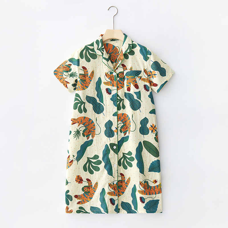 特价绿野仙踪睡裙夏季短袖纯棉纱