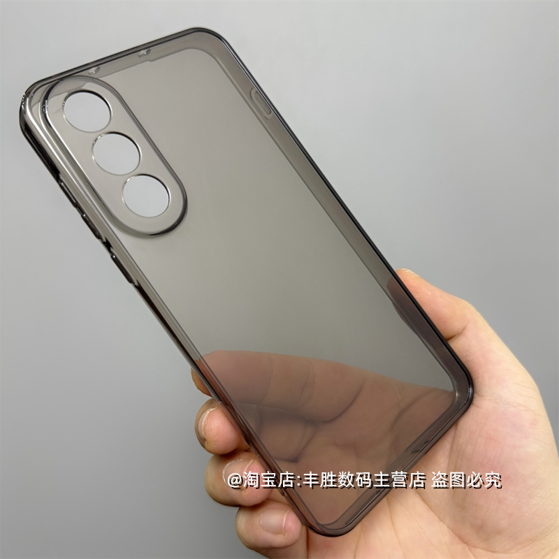 适用一加Ace5至尊版手机壳1+保护套硅胶镜头小孔全包直角边半透黑透明软壳防摔简约男女新款