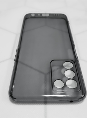 RealmeQ3s手机壳Q3s极简透黑透明保护套真我Q3t防摔全包超薄软壳