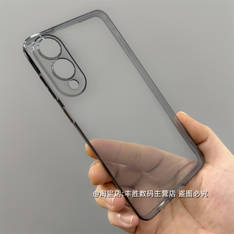 适用三星S25edge手机壳S25 Edge半透黑透明保护套硅胶小孔全包圆弧边防摔超薄tpu软壳男女新款清水套