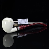 土耳其海泡石烟斗2333长柄阅读斗特级料大师手工雕刻签名