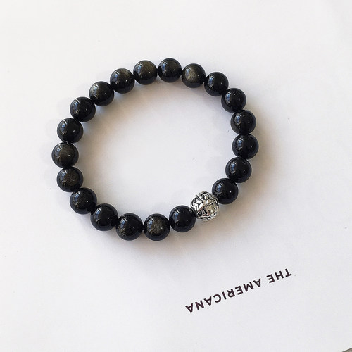 招财转运黑曜石貔貅手链