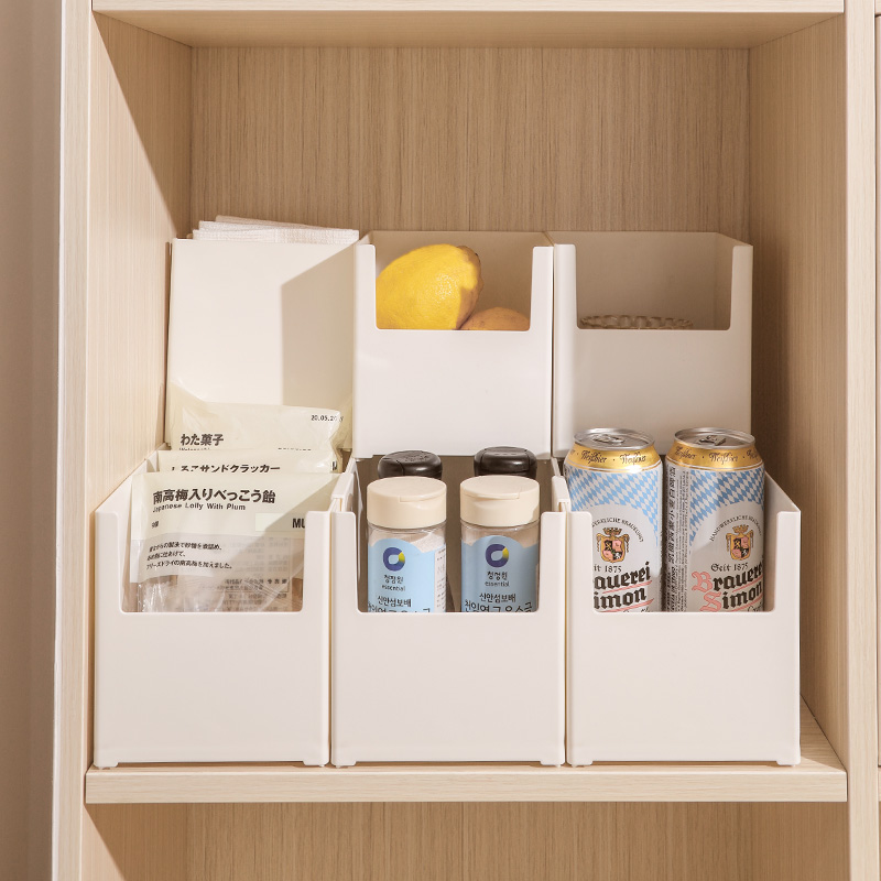 橱柜收纳盒凹字型直角设计可叠加