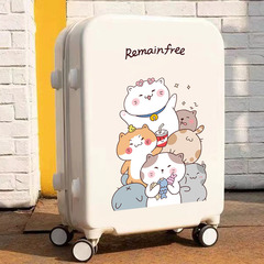卡通可爱宠物猫咪贴画行李箱旅行箱拉杆箱皮箱大号整张贴纸防水