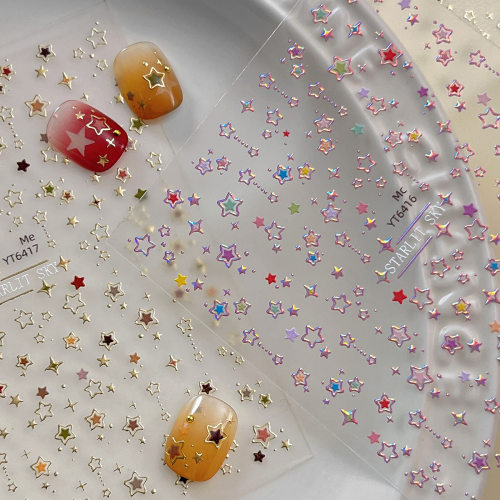 星星点点多彩烫金立体美甲贴纸装饰指甲电脑手机壳iPad迷你贴画
