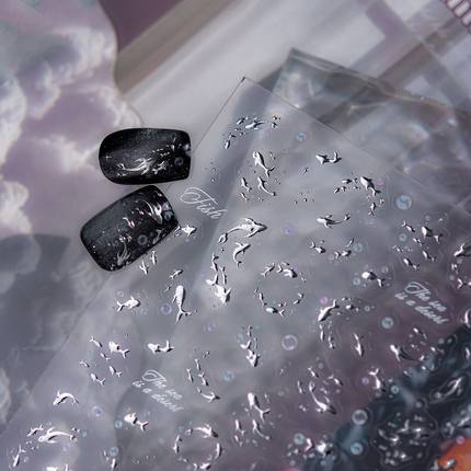 星辰大海金属美甲贴纸立体指甲装饰笔记本电脑手机壳iPad手账贴画