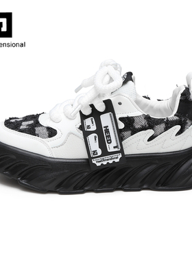 HeeDimensional厚底老爹鞋男女鞋子秋冬季休闲运动鞋港风HD跑步鞋