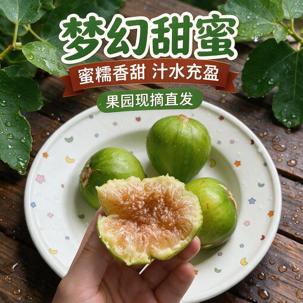 现摘云南树熟梦幻无花果新鲜密甜高端品种大果糖包子2斤顺丰礼盒