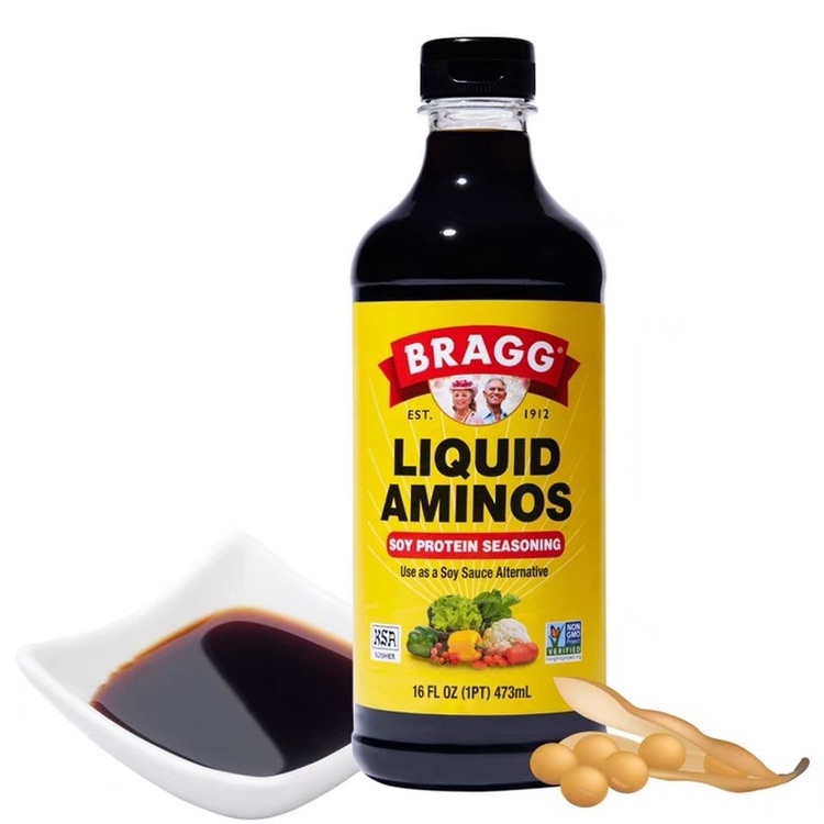 现货 美国进口Bragg氨基酸酱油无添加盐生酮宝宝辅食调味料