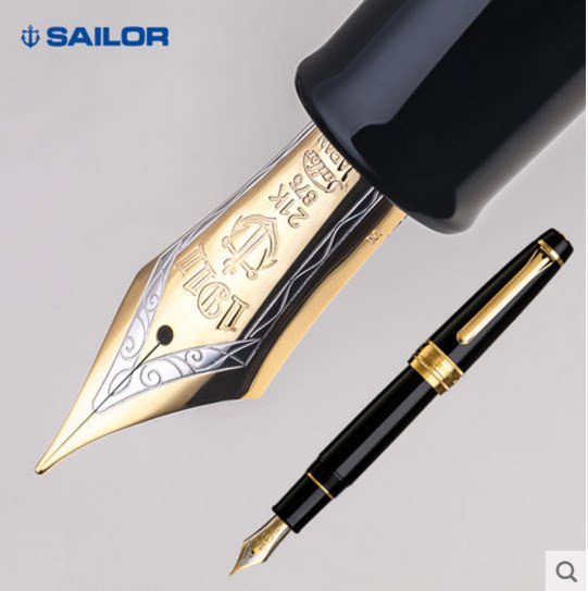 丰原行日本精选写乐9618超大型平顶笔王21k天冠珍藏版1911尖钢笔