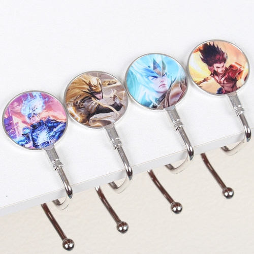 王者荣耀中小学生书包挂钩办公课桌侧边挂书包神器可移动金属挂钩