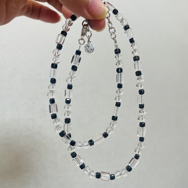 【100款万能叠戴天然水晶小细链合集】原创设计师项链通勤精致