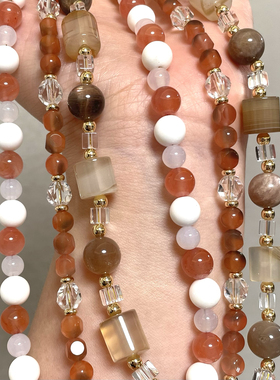 【长安的荔枝】多款！原创设计师项链水晶黑洞南红精致夏日荔枝