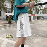 2022男夏季宽松排扣腰果花五分裤休闲短裤B315-K3475P38控48，男装休闲裤，电商B315