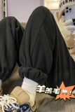 羊羔绒加厚裤子男冬季加绒束脚百搭休闲裤k5551-P55控68B315，男装休闲裤，电商B315