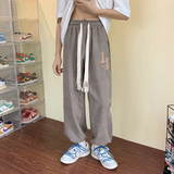 新款夏季字母印花大粗绳宽松长裤K5160B315P45控58，男装休闲裤，电商B315