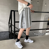 夏季宽松排扣腰果花五分裤休闲短裤B315-K3475P38控48，男装休闲裤，电商B315