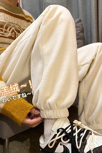 羊羔绒加厚裤子男冬季加绒束脚百搭休闲裤 k5551-P55控68 B315图片
