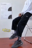 港风冬季潮流加绒加厚宽松字母刺绣休闲工装裤K2061P60控78，男装休闲裤，电商B315
