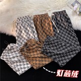 2023春季新款满印束脚裤男青少年灯芯绒休闲裤K3628P50控68，男装休闲裤，电商B315