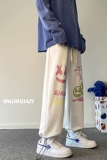 秋季新款港风宽松休闲裤男青少年个性涂鸦卫裤男K3679P45控58，男装休闲裤，电商B315