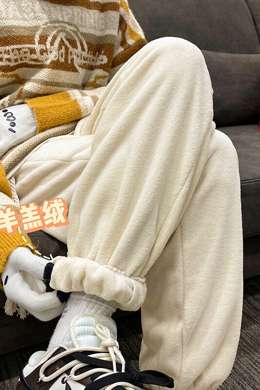 羊羔毛加厚裤子男冬季加绒束脚百搭休闲裤k5551-P55控68B315,男装休闲裤,电商B315