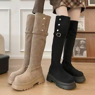 12.5慧姐大码 XSJ9025 女装 高靴弹力鞋 2025新款