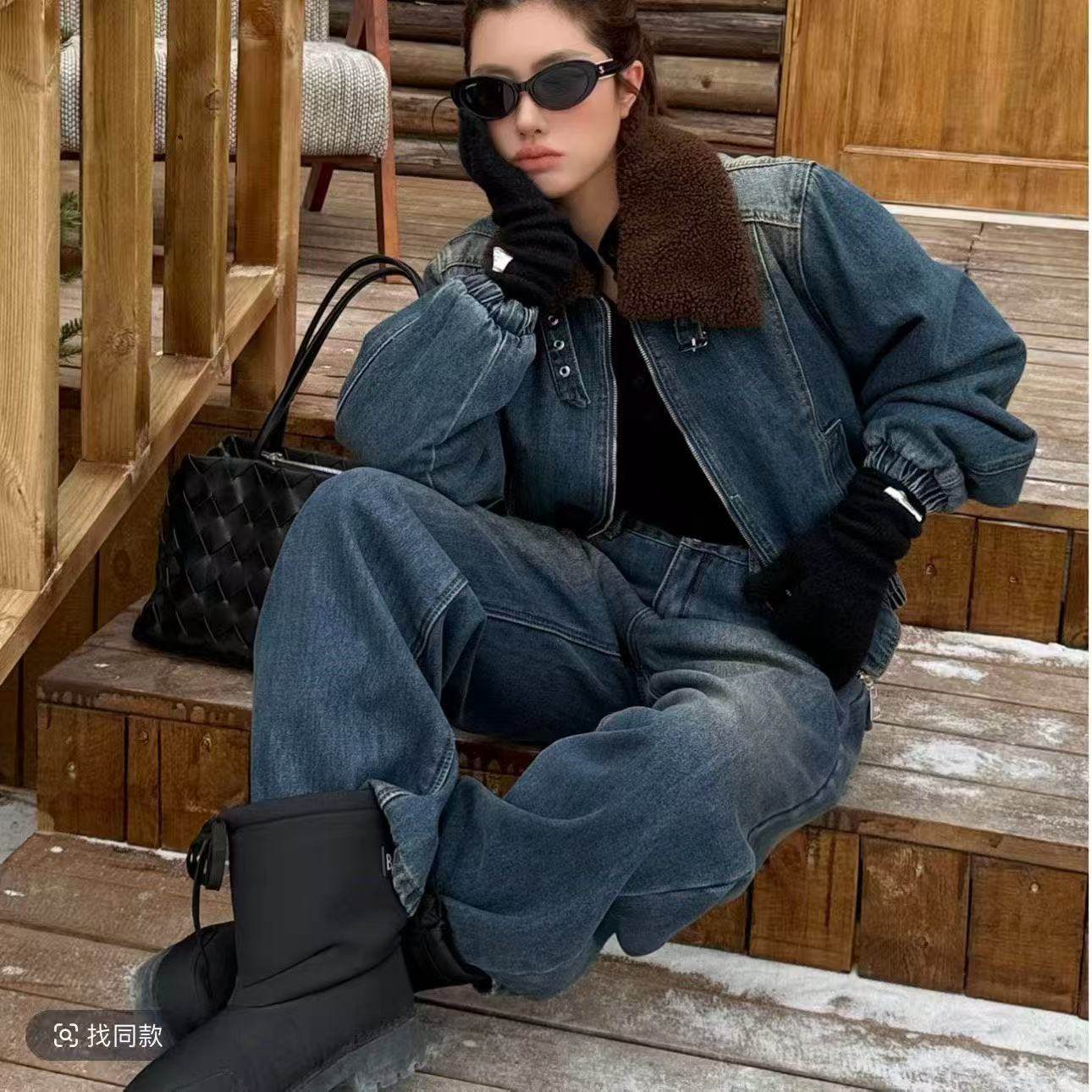 【12.27慧姐大码女装】2025新款羽绒服牛仔外套YY依9137-,女装/女士精品,大码羽绒服,淘宝优惠券,粉丝福利购,淘宝优惠卷