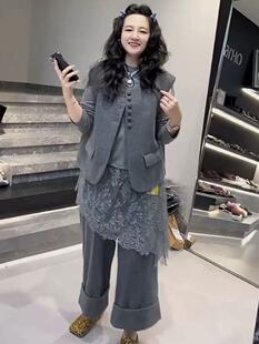 2026新款 女装 拼接上衣WQ2030 2.5慧姐大码