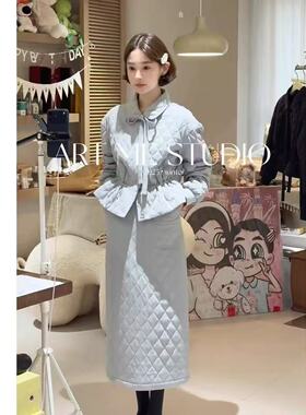 【12.21慧姐大码女装】2025新款棉服套装ANQ琪25151-