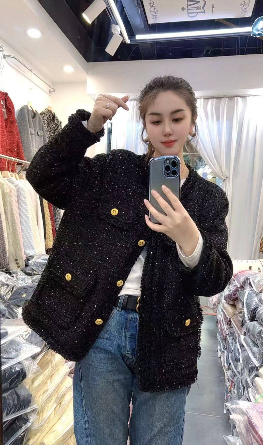 【12.20慧姐大码女装】2025新款小香风加绒棉外套MSN2410-,女装/女士精品,大码羽绒服,淘宝优惠券,粉丝福利购,淘宝优惠卷