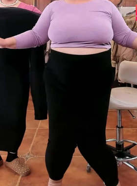 【10.9慧姐大码女装】2025新款500g水貂绒棉裤22/288-