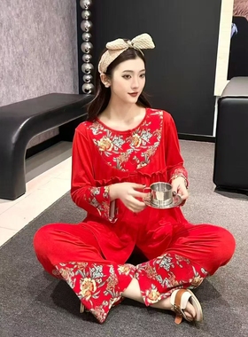 【1.15慧姐大码女装】2025新款套装YMR1219-