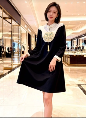 【1.7慧姐大码女装】2025新款连衣裙LL露1203-