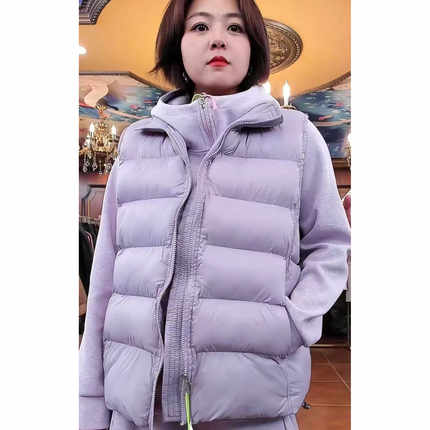 【1.5慧姐大码女装】2025新款棉马甲JS尚8909-